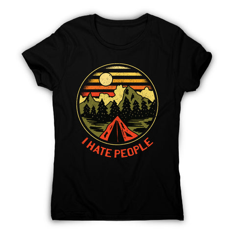 Hate people - women's funny premium t-shirt - Graphic Gear