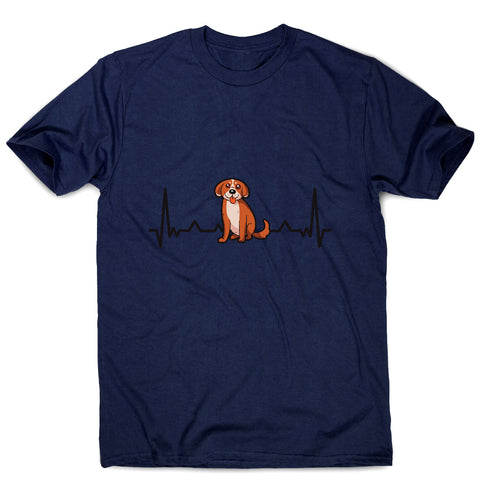 Heartbeat puppy funny - men's funny premium t-shirt - Graphic Gear
