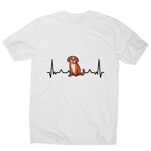 Heartbeat puppy funny - men's funny premium t-shirt - Graphic Gear