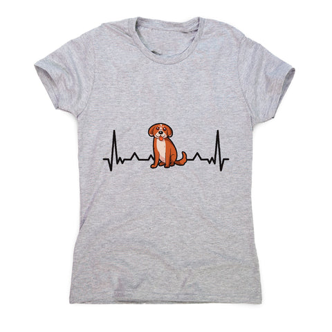 Heartbeat puppy funny - women's funny premium t-shirt - Graphic Gear