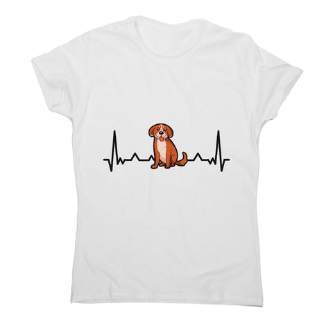 Heartbeat puppy funny - women's funny premium t-shirt - Graphic Gear