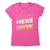 Here to ignore - funny sarcastic women's t-shirt - Graphic Gear