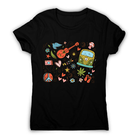 Hippie doodle - women's music festival t-shirt - Graphic Gear
