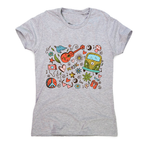 Hippie doodle - women's music festival t-shirt - Graphic Gear