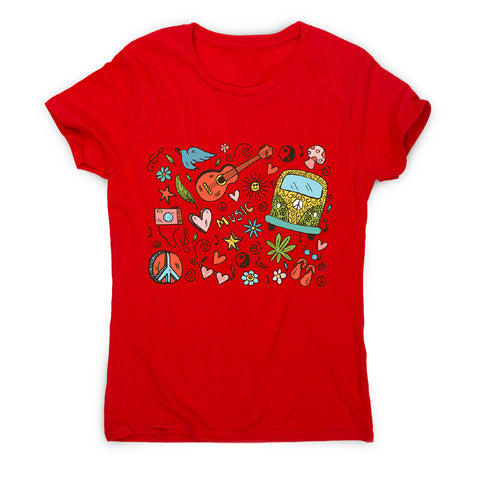 Hippie doodle - women's music festival t-shirt - Graphic Gear