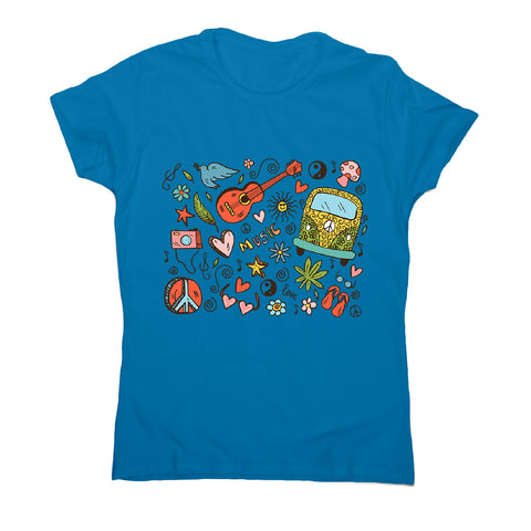 Hippie doodle - women's music festival t-shirt - Graphic Gear