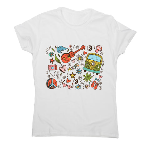 Hippie doodle - women's music festival t-shirt - Graphic Gear