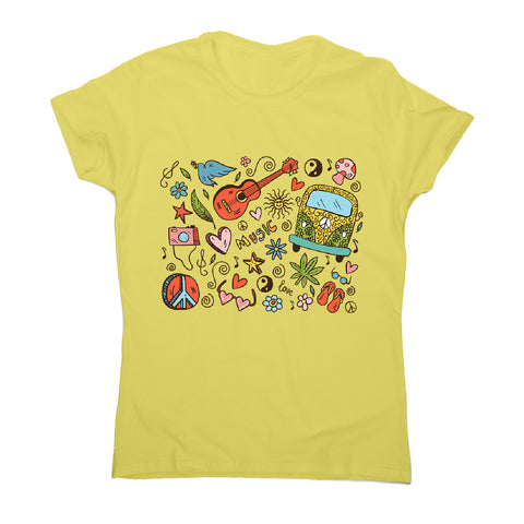 Hippie doodle - women's music festival t-shirt - Graphic Gear
