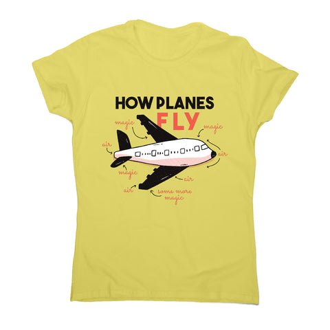 How planes fly - women's funny premium t-shirt - Graphic Gear