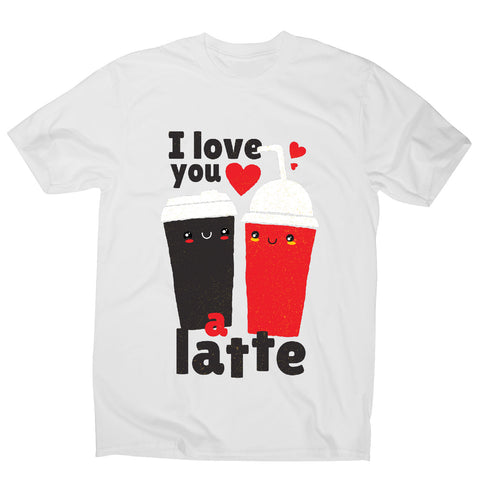 I love you latte - men's funny premium t-shirt - Graphic Gear