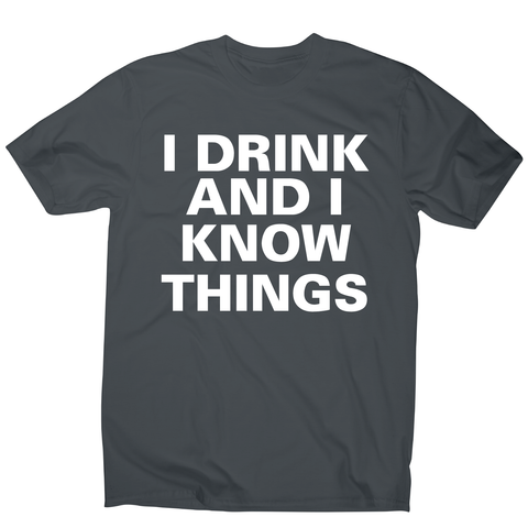 I drink and I  funny fishing t-shirt men's - Graphic Gear