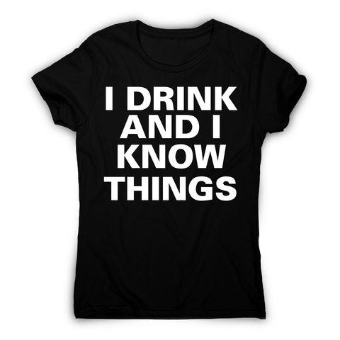 I drink and I  funny fishing t-shirt women's - Graphic Gear