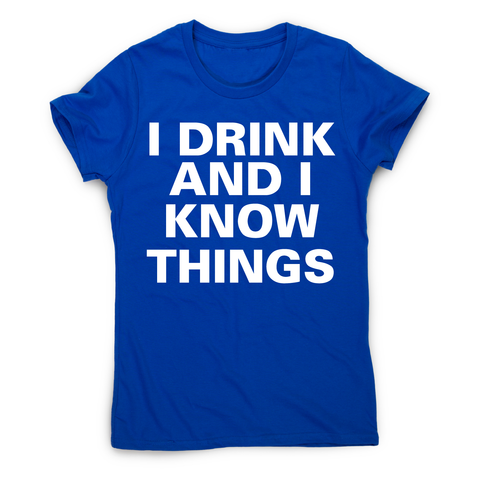 I drink and I  funny fishing t-shirt women's - Graphic Gear