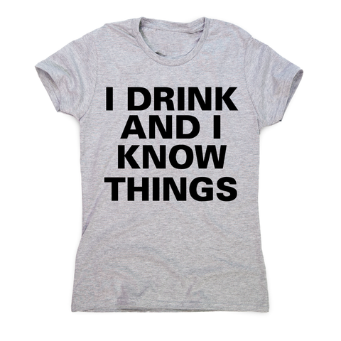 I drink and I  funny fishing t-shirt women's - Graphic Gear