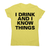 I drink and I  funny fishing t-shirt women's - Graphic Gear