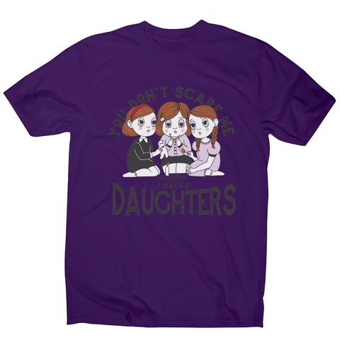 I have 3 daughters men's t-shirt Purple