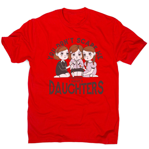 I have 3 daughters men's t-shirt Red