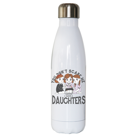I have 3 daughters water bottle stainless steel reusable White