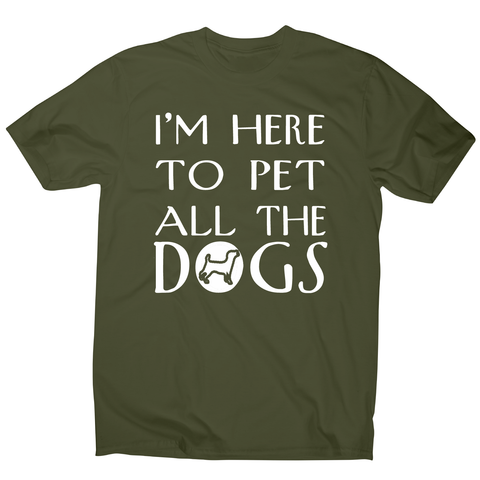 I'm here  funny dog t-shirt men's - Graphic Gear