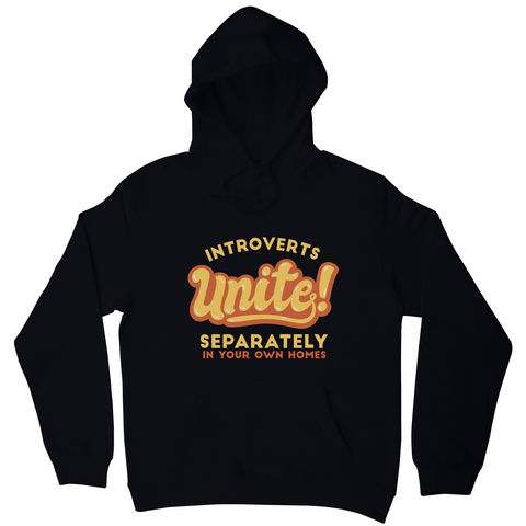 Introverts funny quote hoodie Black