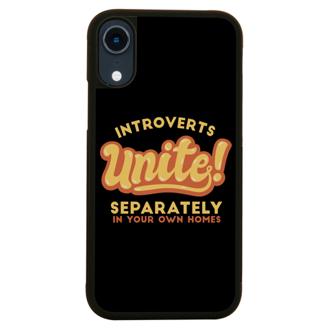 Introverts funny quote iPhone case iPhone XR