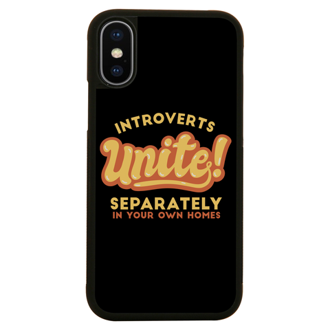 Introverts funny quote iPhone case iPhone XS