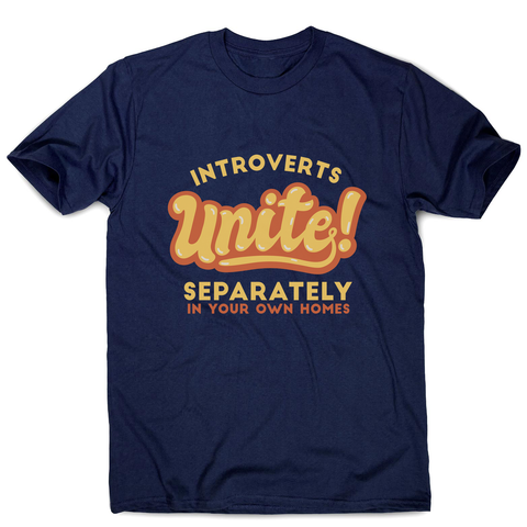 Introverts funny quote men's t-shirt Navy