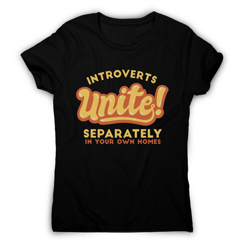 Introverts funny quote women's t-shirt Black