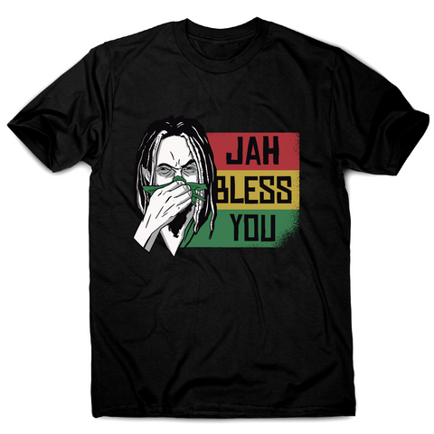 Jah bless you rastafari funny t-shirt men's - Graphic Gear