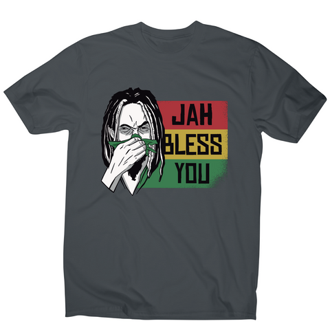 Jah bless you rastafari funny t-shirt men's - Graphic Gear