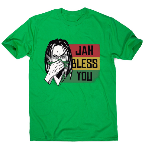 Jah bless you rastafari funny t-shirt men's - Graphic Gear