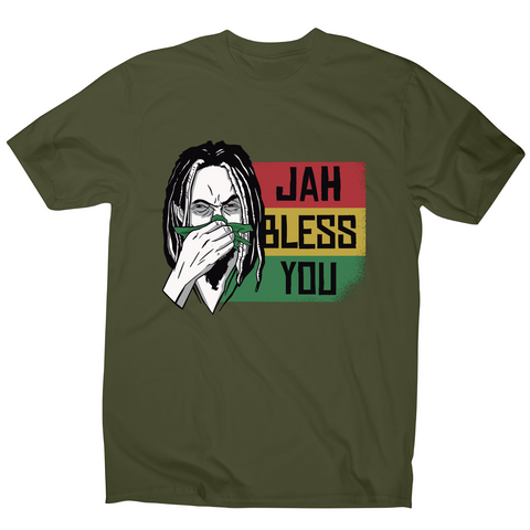 Jah bless you rastafari funny t-shirt men's - Graphic Gear