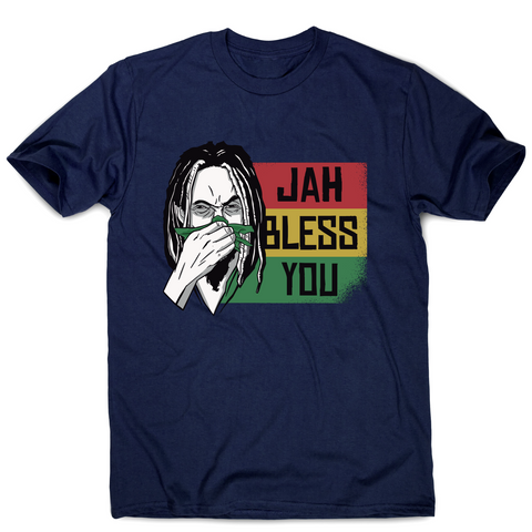 Jah bless you rastafari funny t-shirt men's - Graphic Gear