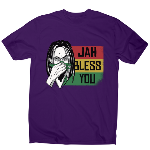 Jah bless you rastafari funny t-shirt men's - Graphic Gear