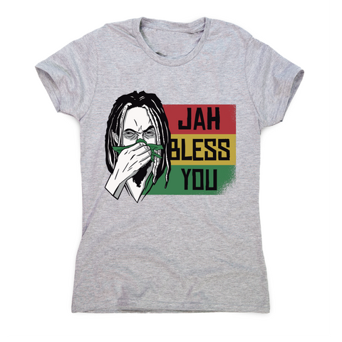 Jah bless you rastafari funny t-shirt women's - Graphic Gear