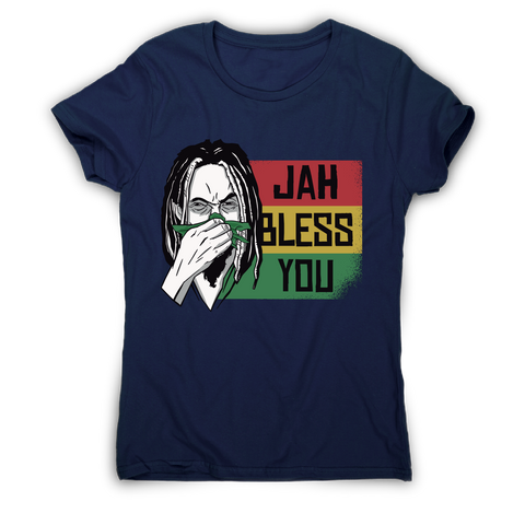 Jah bless you rastafari funny t-shirt women's - Graphic Gear