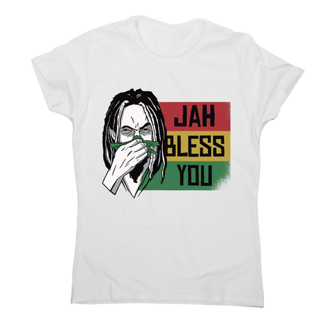 Jah bless you rastafari funny t-shirt women's - Graphic Gear