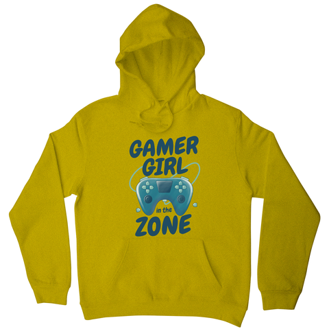 Joystick gamer girl hoodie Yellow