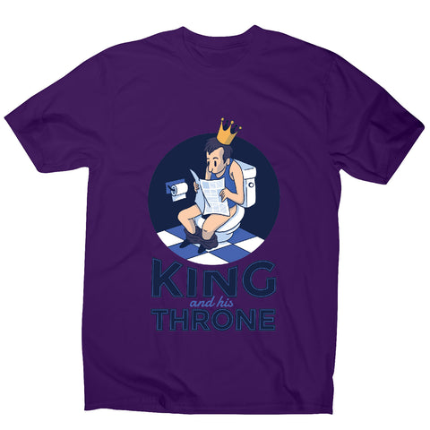 King throne - funny S men's t-shirt - Graphic Gear