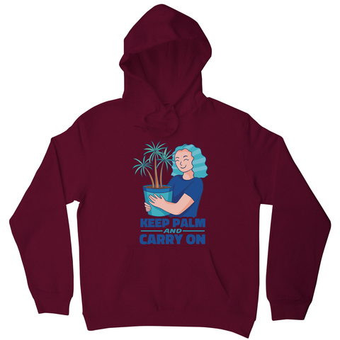 Keep palm hoodie Burgundy