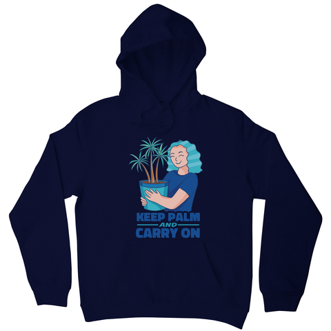 Keep palm hoodie Navy