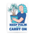 Keep palm print poster wall art decor A4 - 21 x 30 cm Portrait