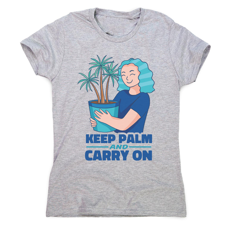 Keep palm women's t-shirt Grey