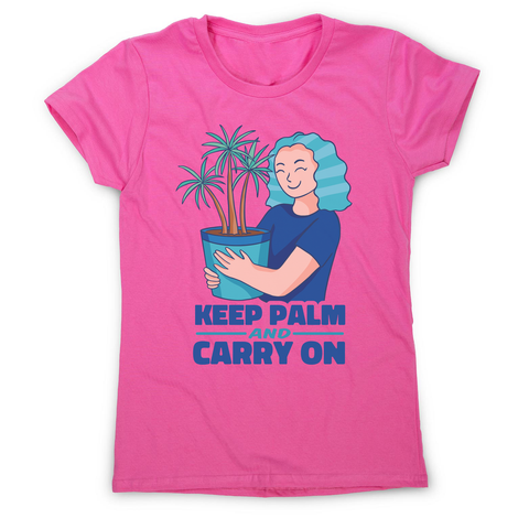 Keep palm women's t-shirt Pink