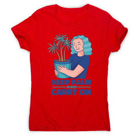 Keep palm women's t-shirt Red