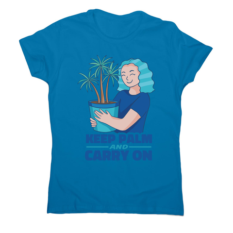 Keep palm women's t-shirt Sapphire