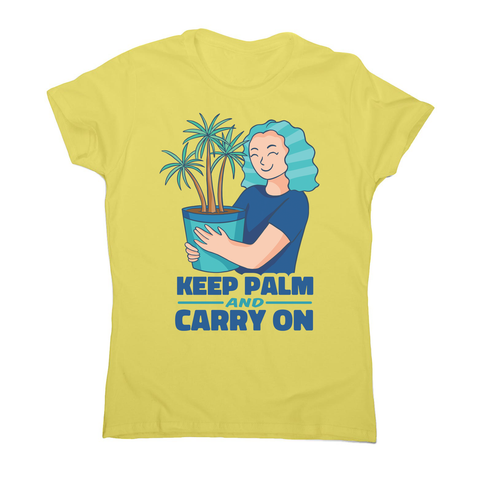 Keep palm women's t-shirt Yellow