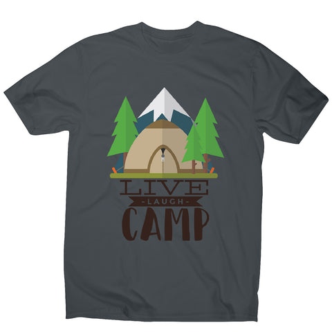 Live laugh camp - men's funny premium t-shirt - Graphic Gear