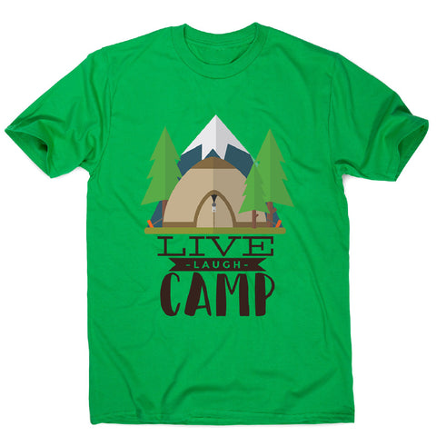 Live laugh camp - men's funny premium t-shirt - Graphic Gear