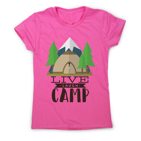 Live laugh camp - women's funny premium t-shirt - Graphic Gear